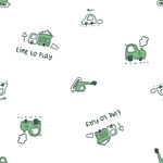 数码印花汽车可爱卡通背景图