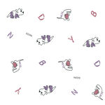 数码印花可爱卡通动物图案集合