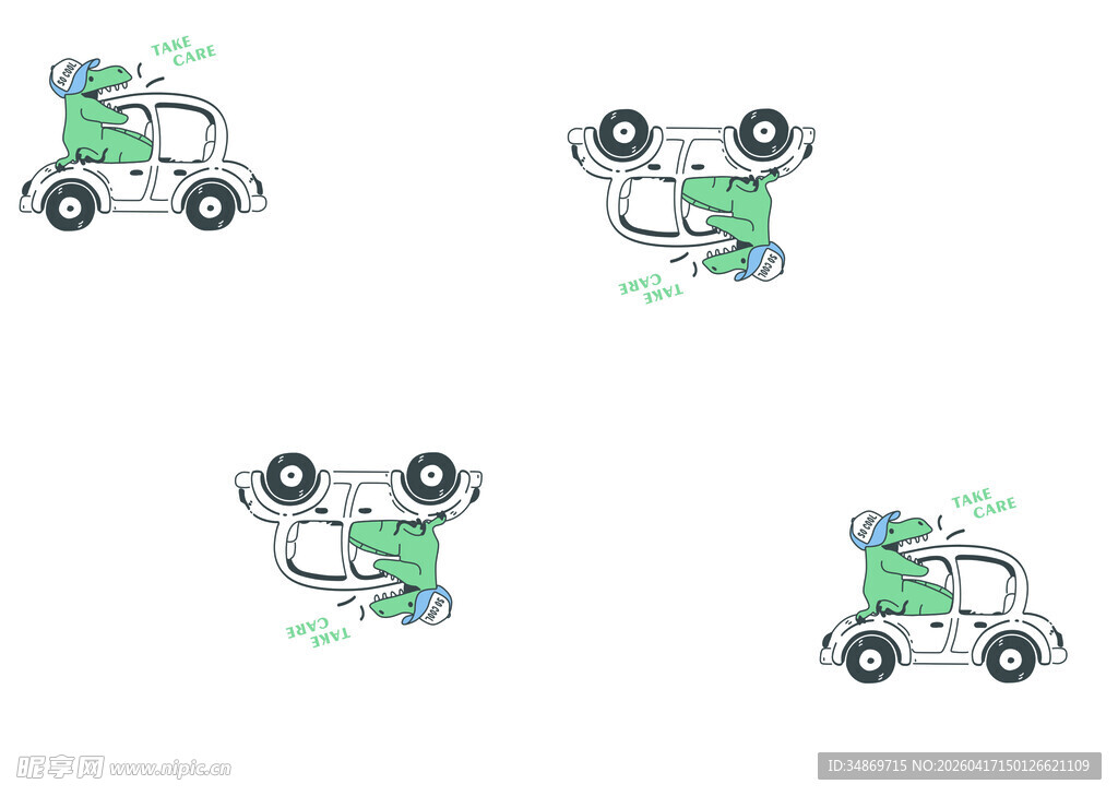 数码印花卡通风格机器人动作展示