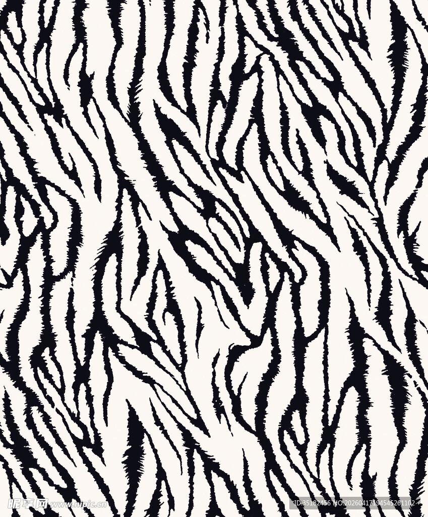 黑白斑马纹图案纹理