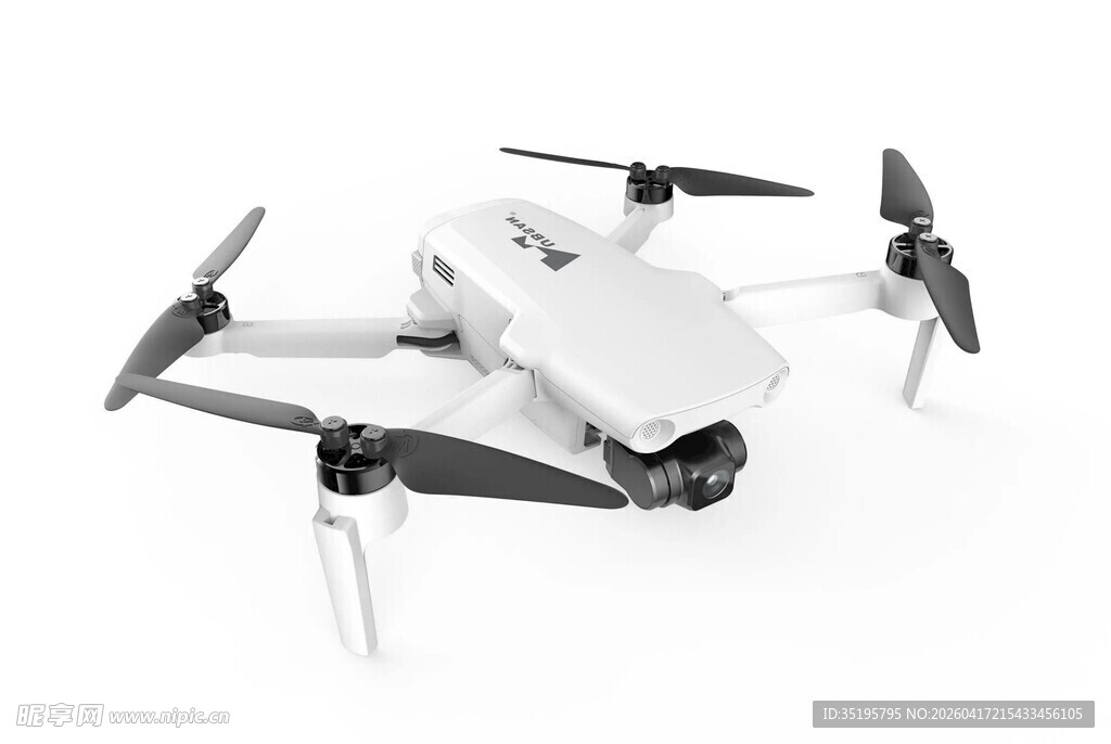 白色无人机展示