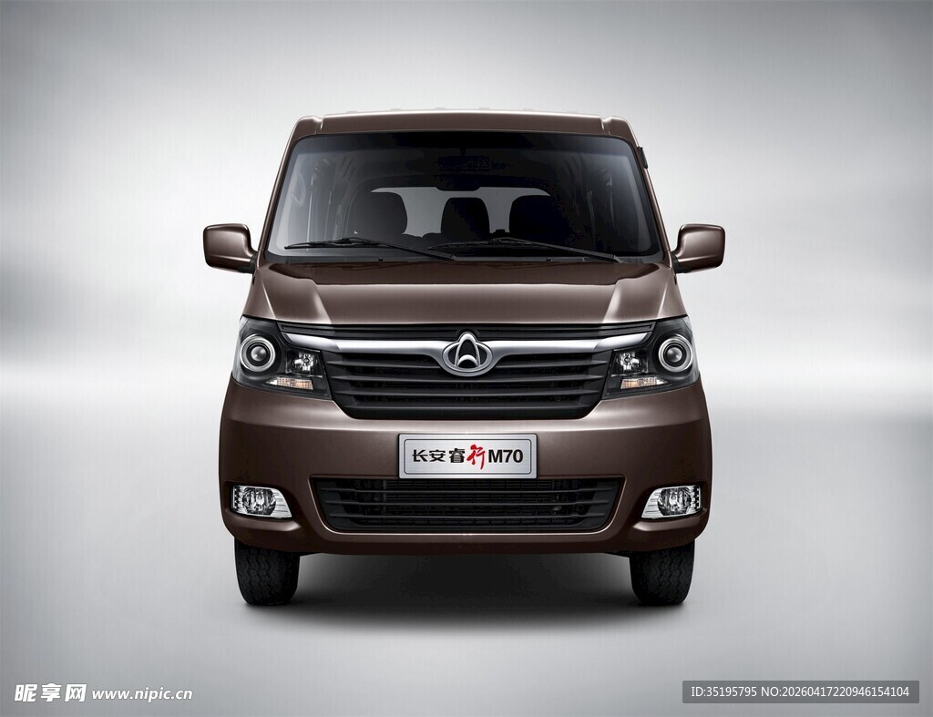 棕色时尚款商务车展示