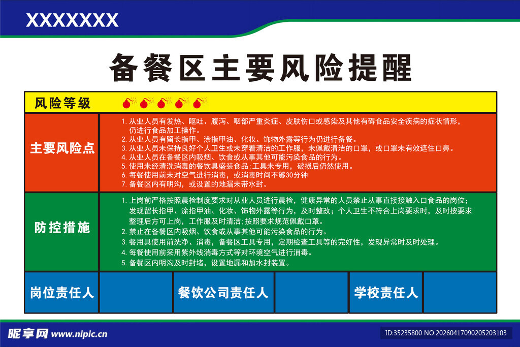 备案区主要风险提醒
