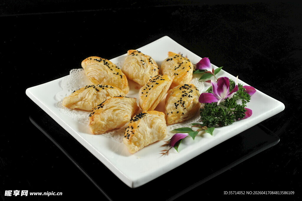 美味炸物摆盘精致