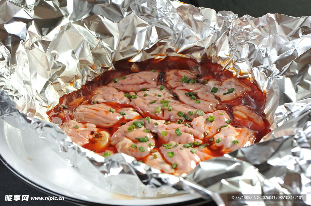 锡纸包裹的美味脑花