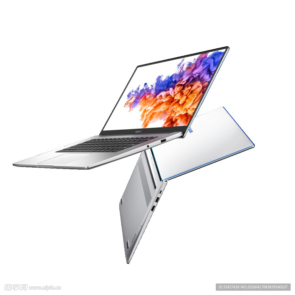 时尚轻薄笔记本电脑展示