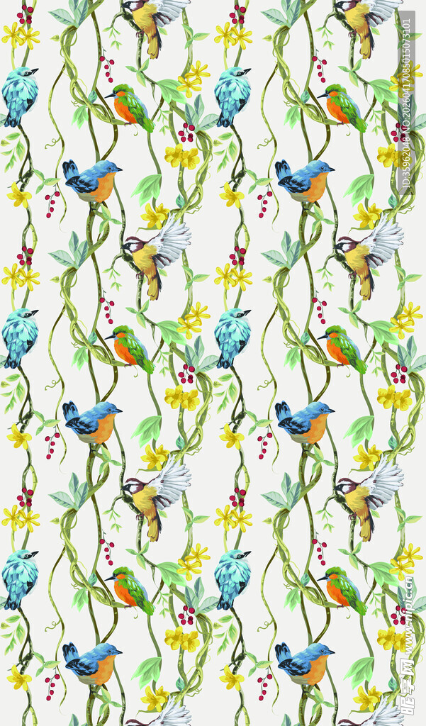 花卉图案背景纹理设计