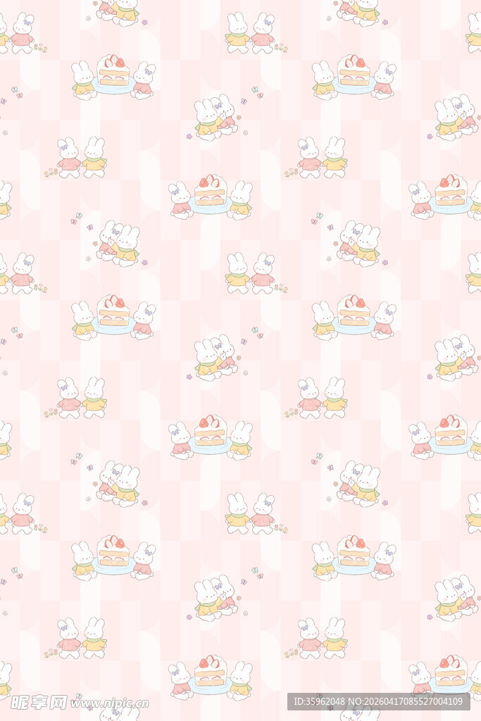 粉色梦幻云朵图案背景