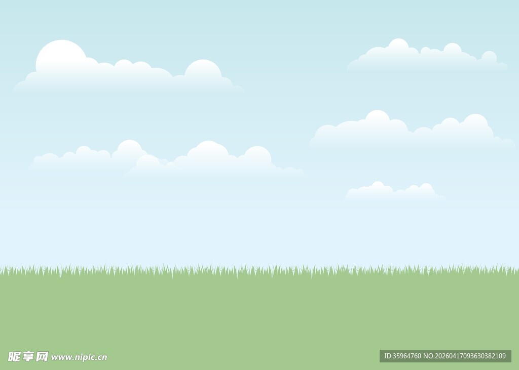 草地天空背景