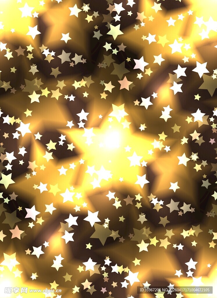 金色星光背景