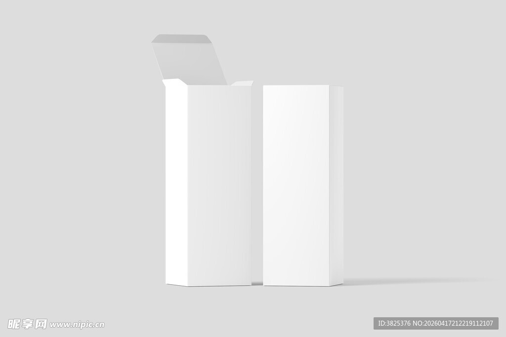白色包装盒设计展示样机