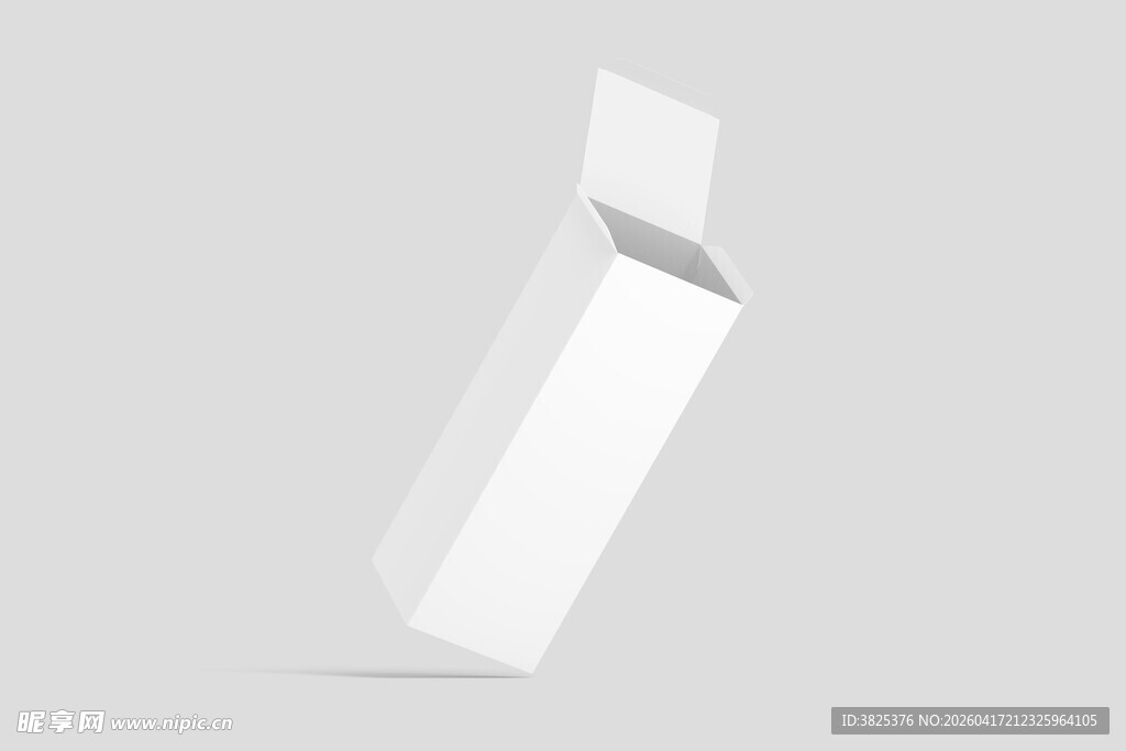 白色长方体盒子包装设计展示样机