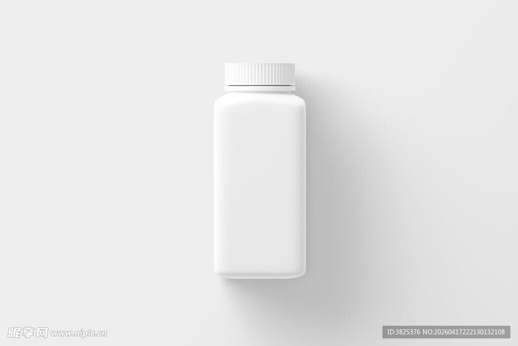 高方形药瓶展示模型样机