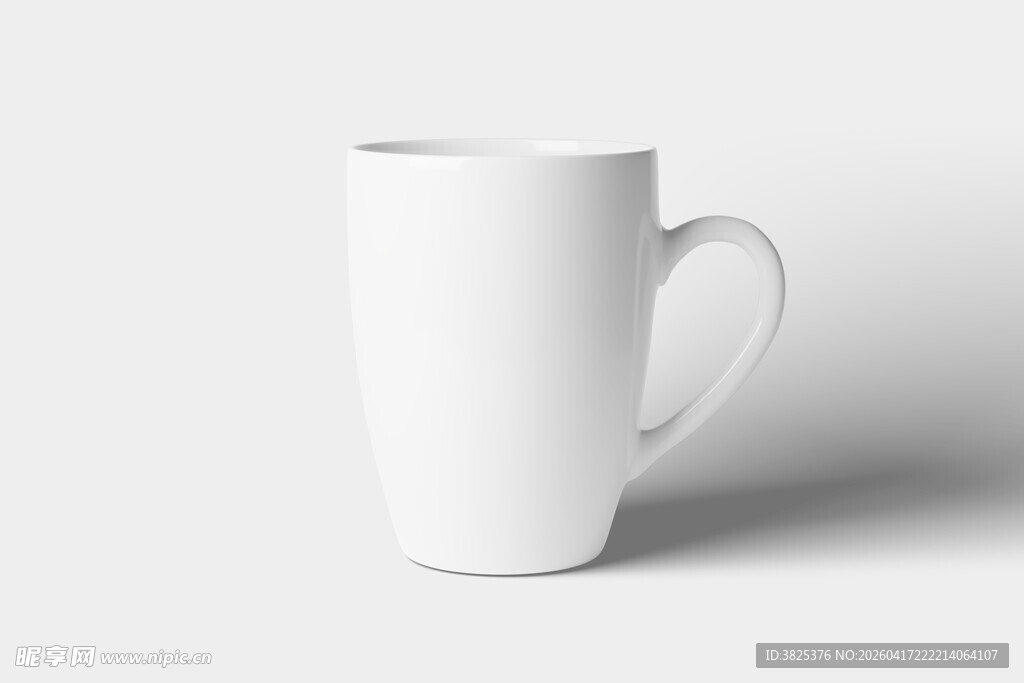 白色简约陶瓷马克杯展示样机