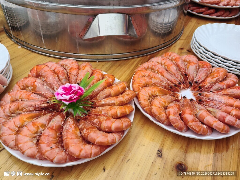 美味鲜虾摆盘 视觉盛宴