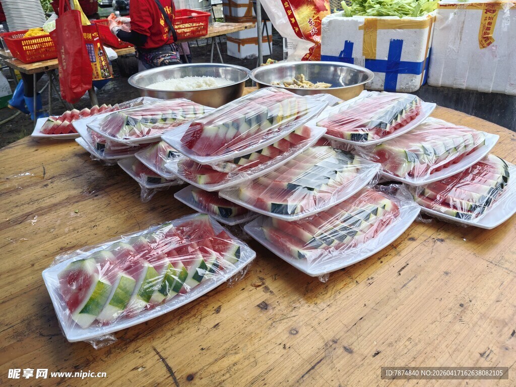 多样美食摆盘展示