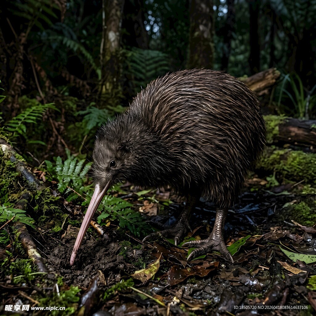 森林中的奇异鸟