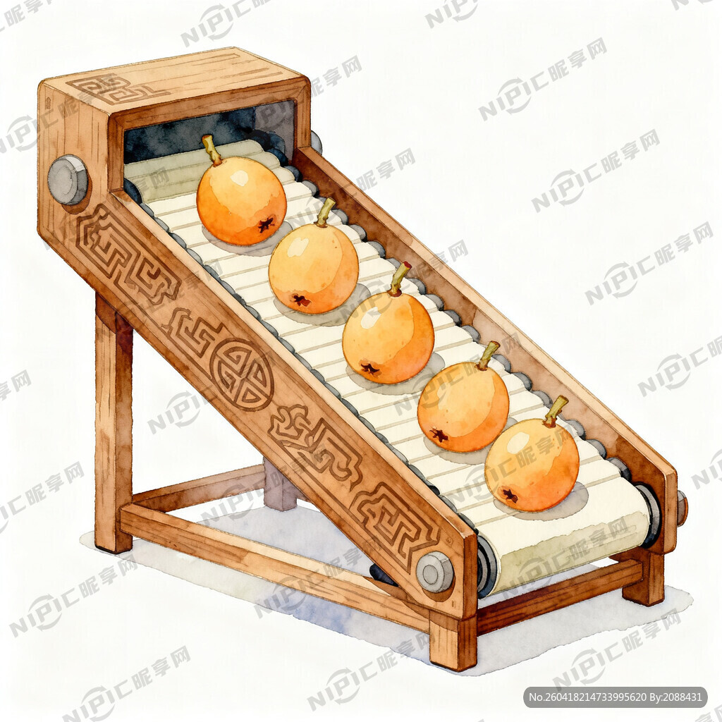 生成一张设备传送枇杷的图