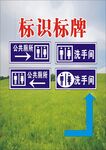 户外标识标牌指示方向