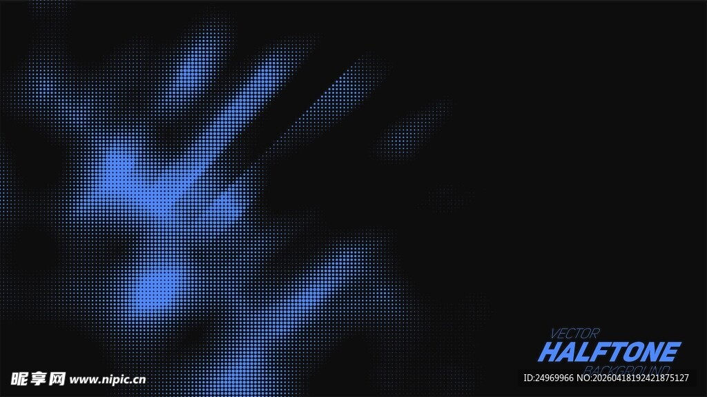 蓝调光影下的模糊手部