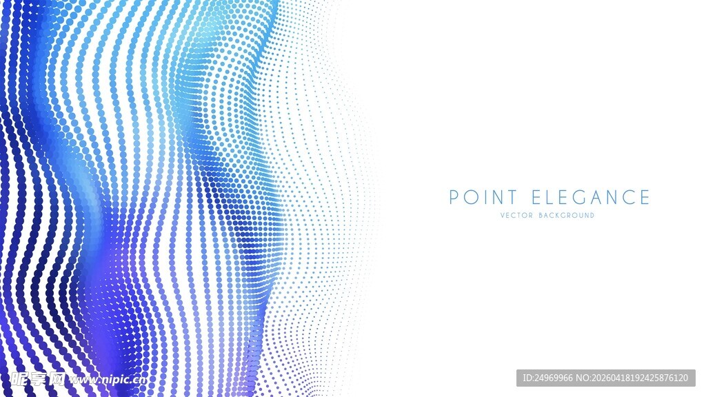 蓝紫色动感波浪背景图