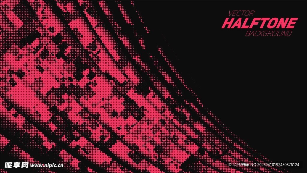 半色调抽象红色纹理背景