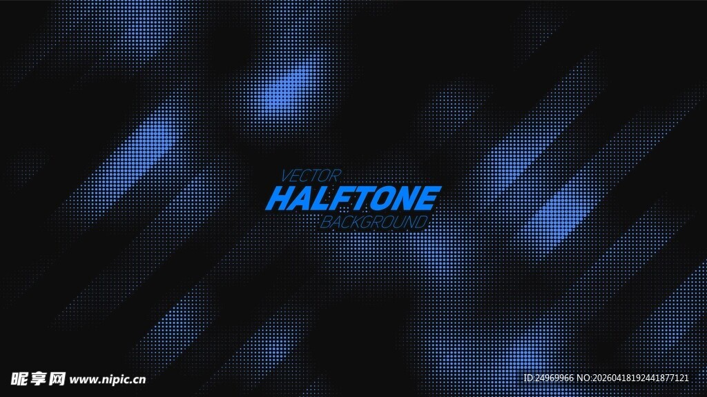 蓝色半色调抽象背景图案