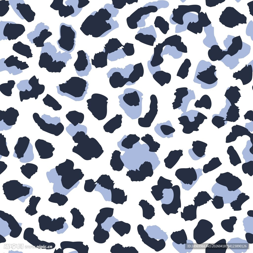 蓝黑斑点抽象图案纹理