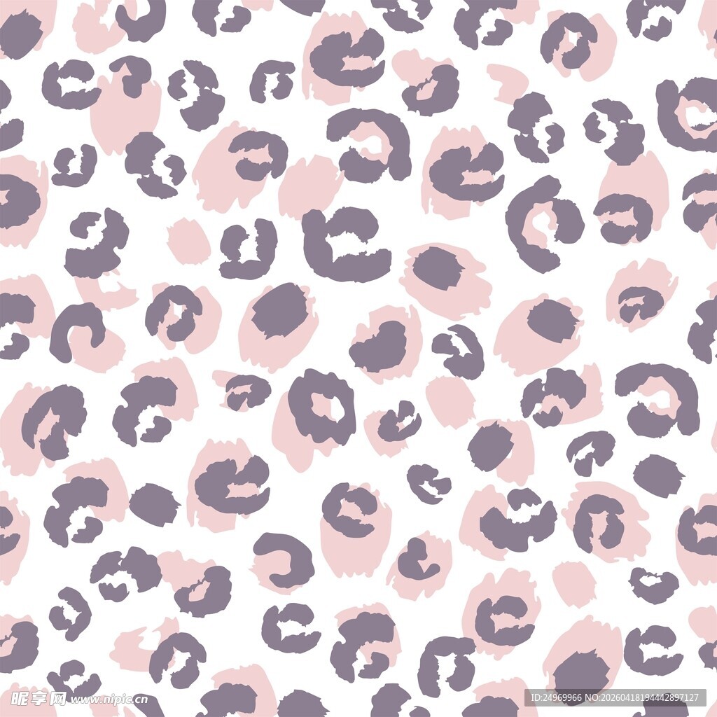 粉色豹纹图案背景纹理