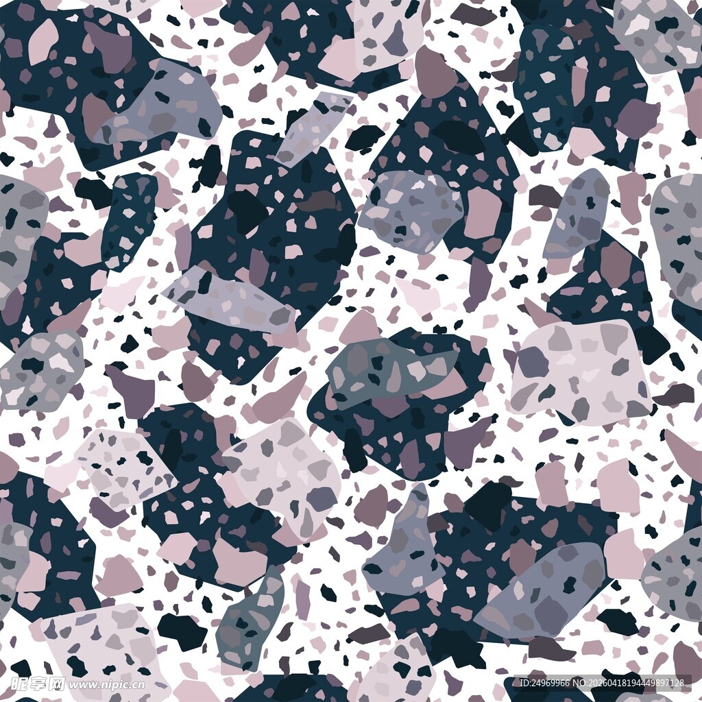 多彩碎石纹理图案