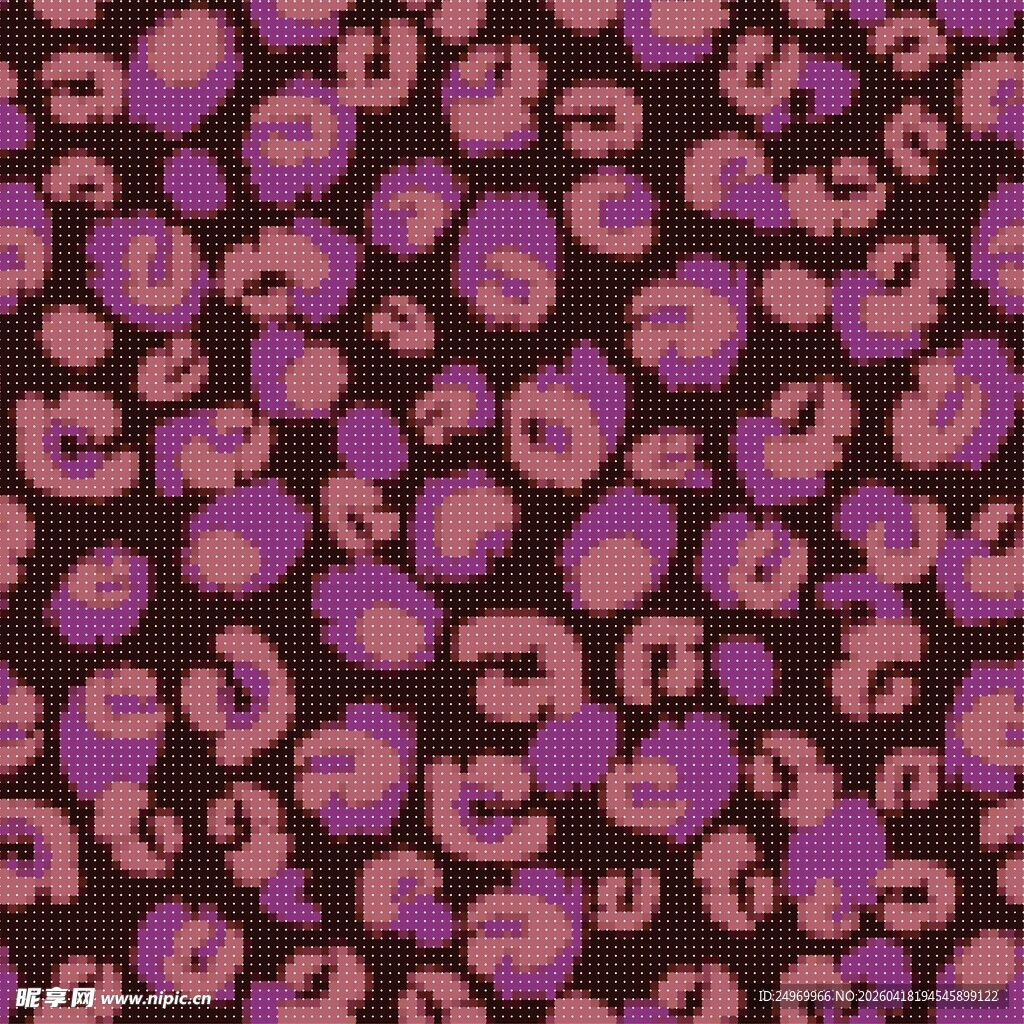 紫色豹纹图案纹理背景