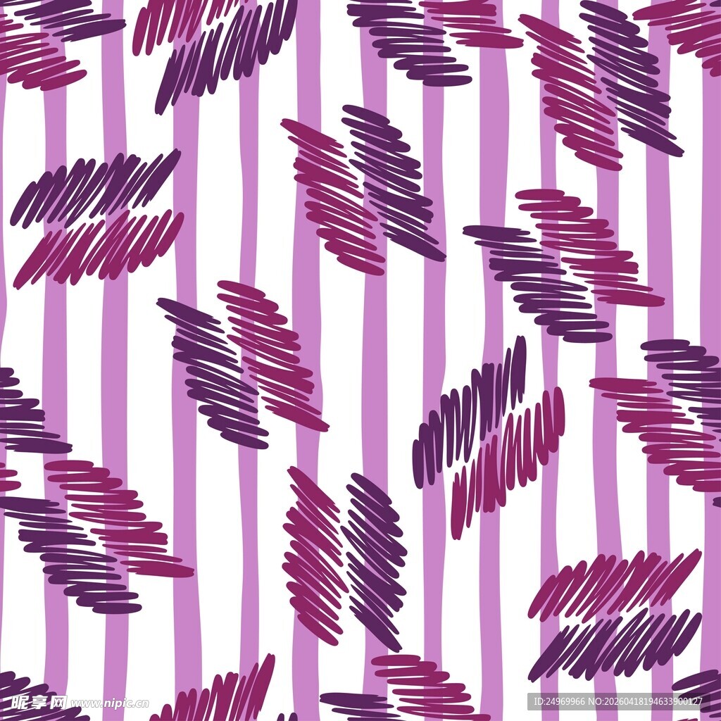 紫色条纹叶片图案背景