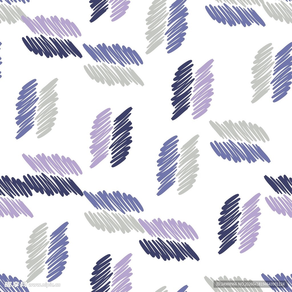 抽象叶形图案无缝背景