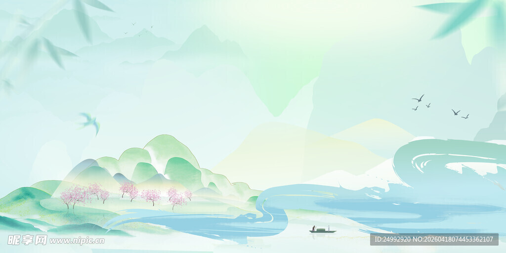 梦幻山水间的诗意风光