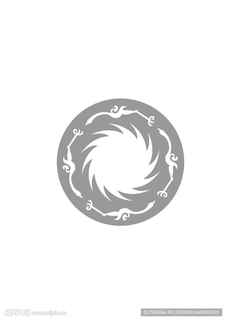 圆形花纹图案设计元素