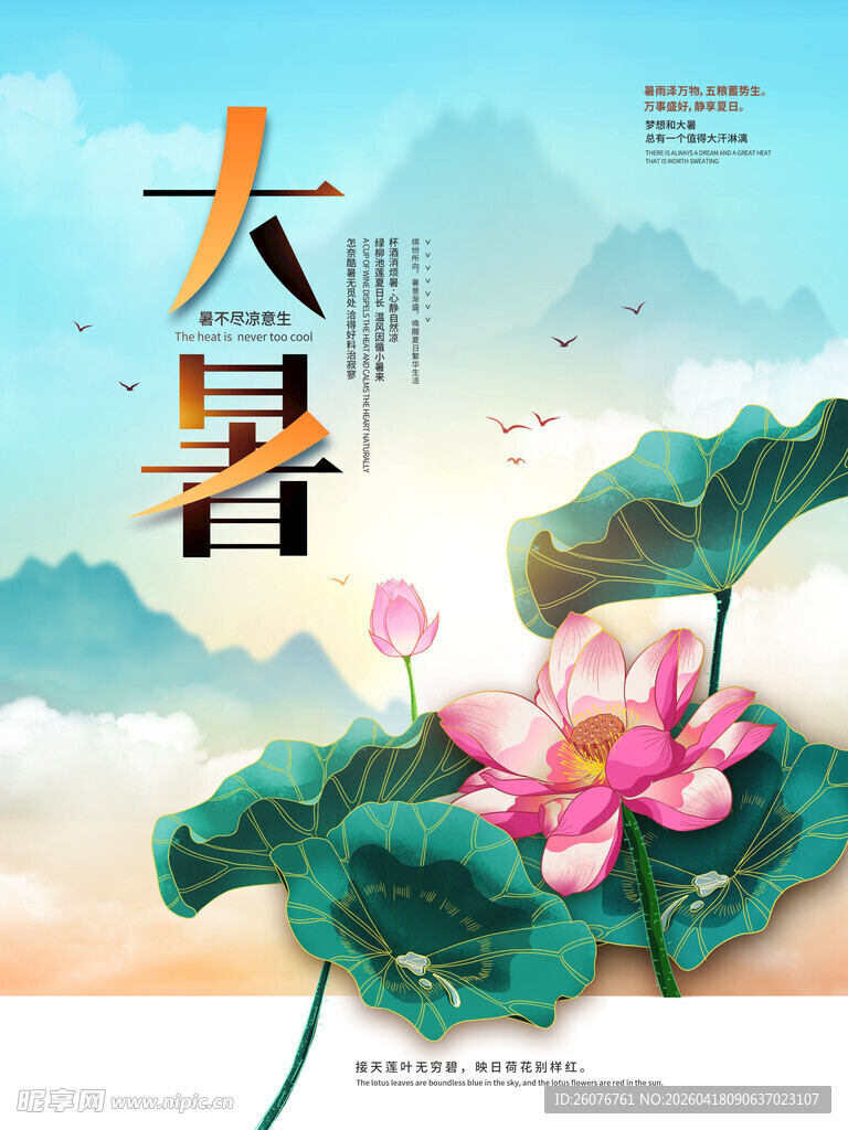 大暑海报 