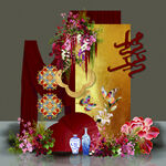 中式寿宴装饰摆件