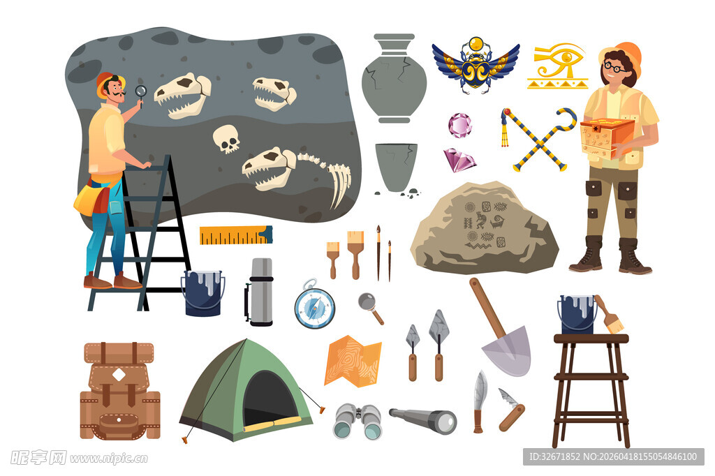 考古工具素材
