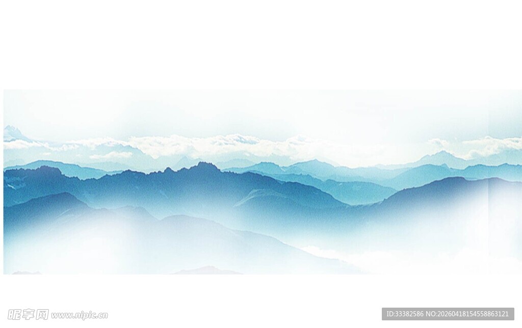 水墨风格山水波纹背景图