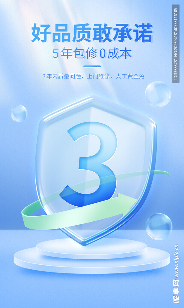 产品安全保障质检报告证书海报