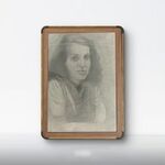 复古肖像画框中的人物