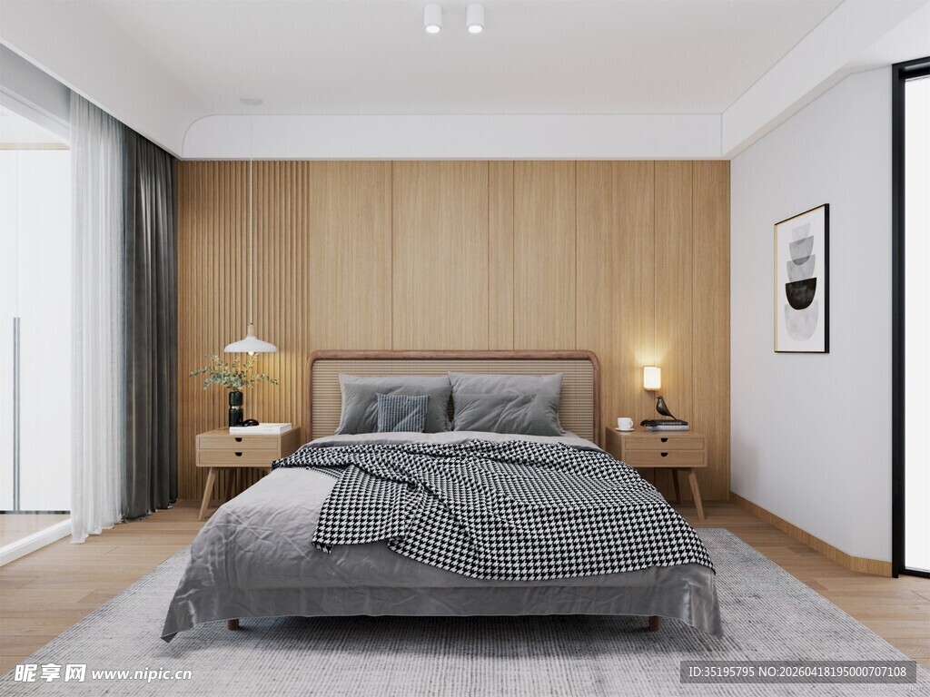 简约现代风格温馨卧室空间