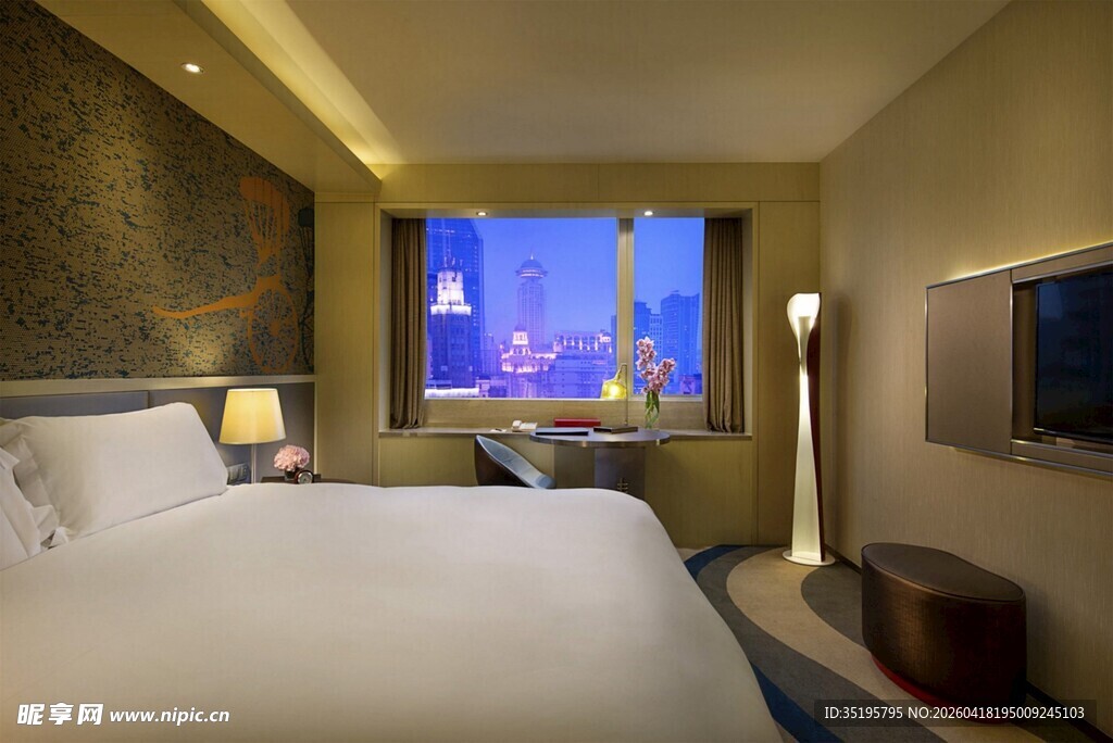 豪华酒店客房内景