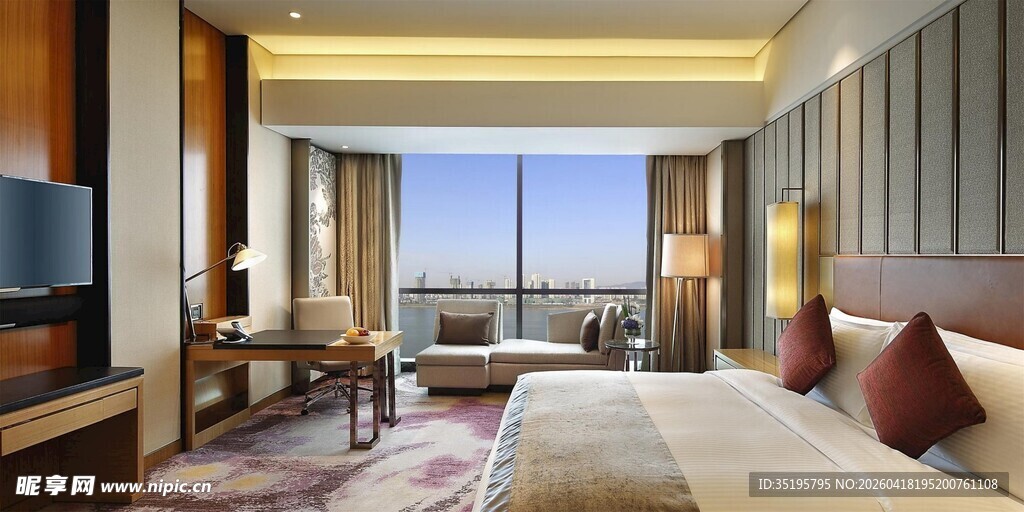 豪华现代风格酒店客房