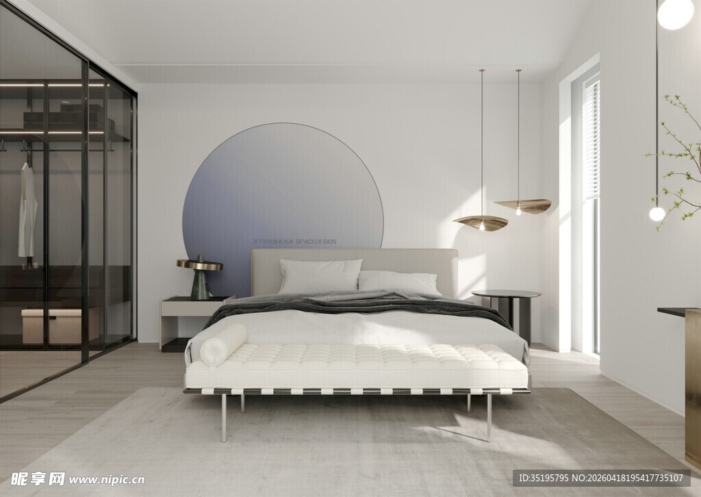 现代简约风卧室设计