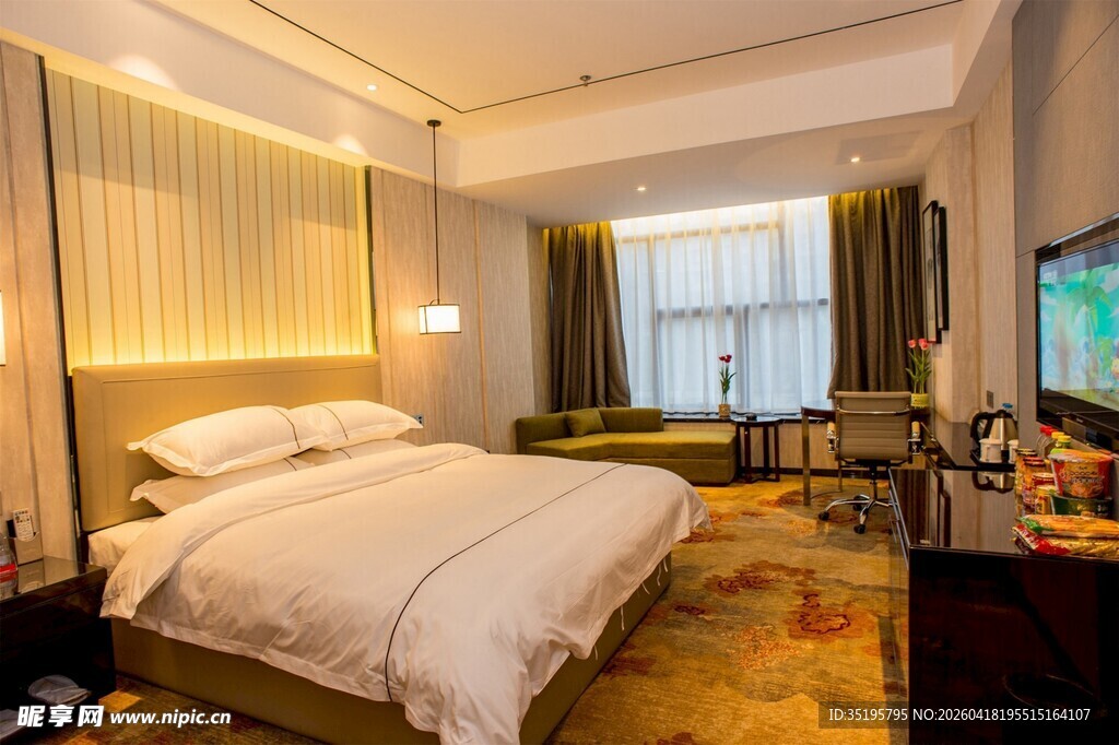 豪华现代风格酒店客房