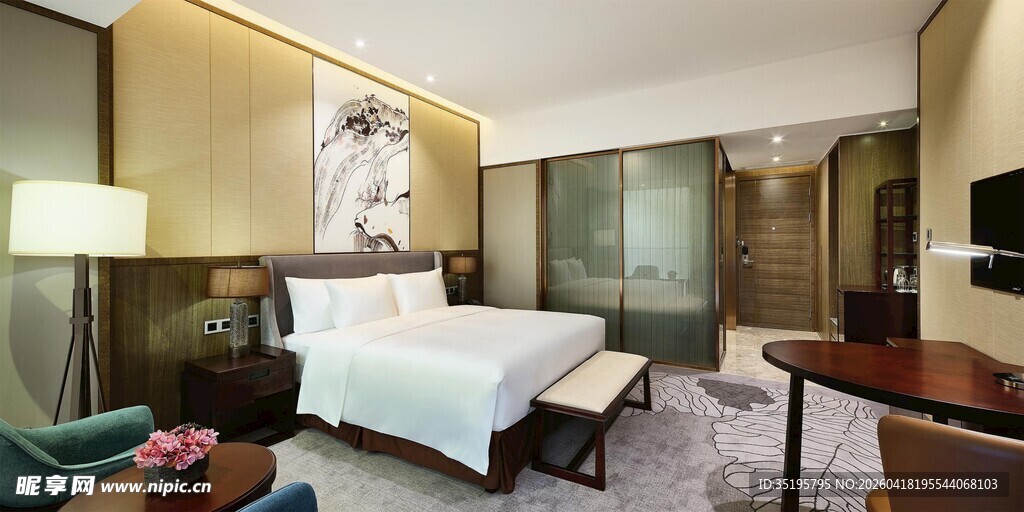 豪华温馨现代风格酒店客房