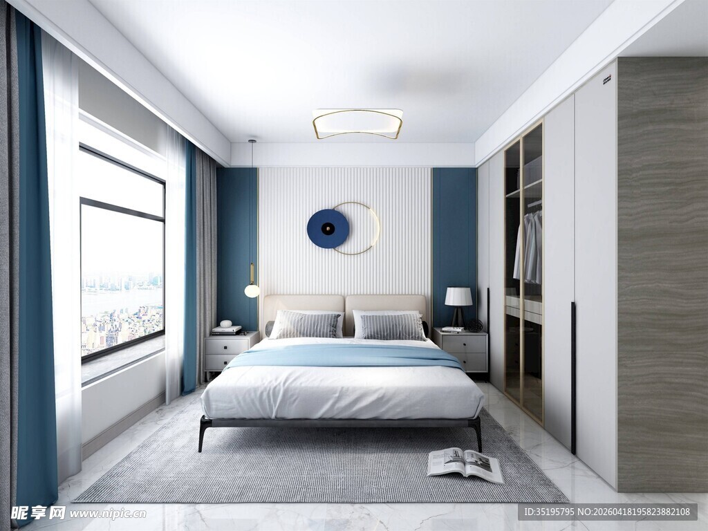 现代简约风格卧室空间