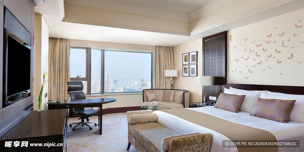 豪华现代风格酒店客房