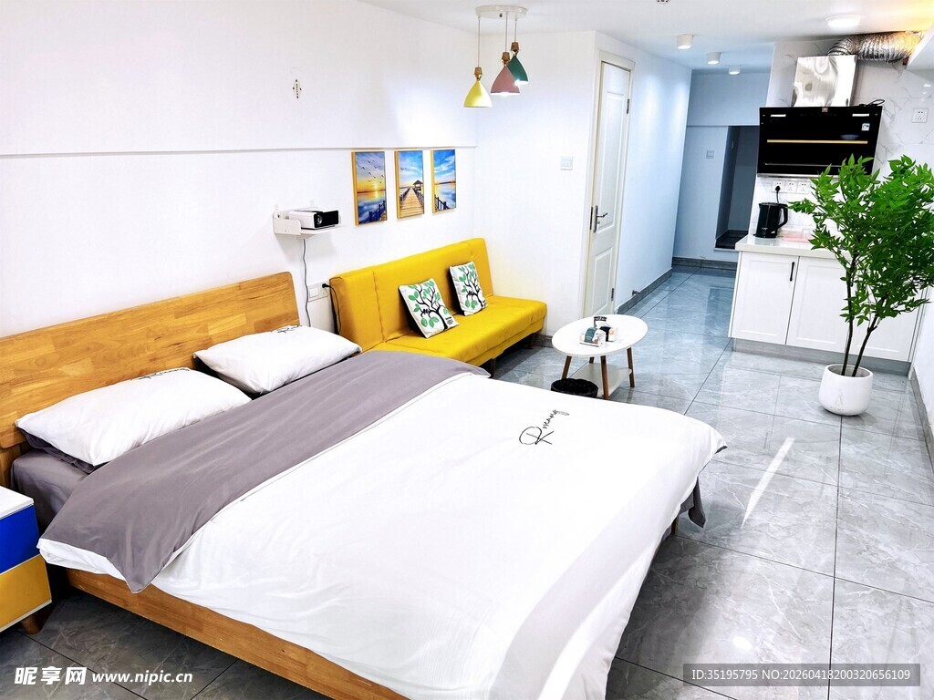 简约温馨卧室室内空间展示